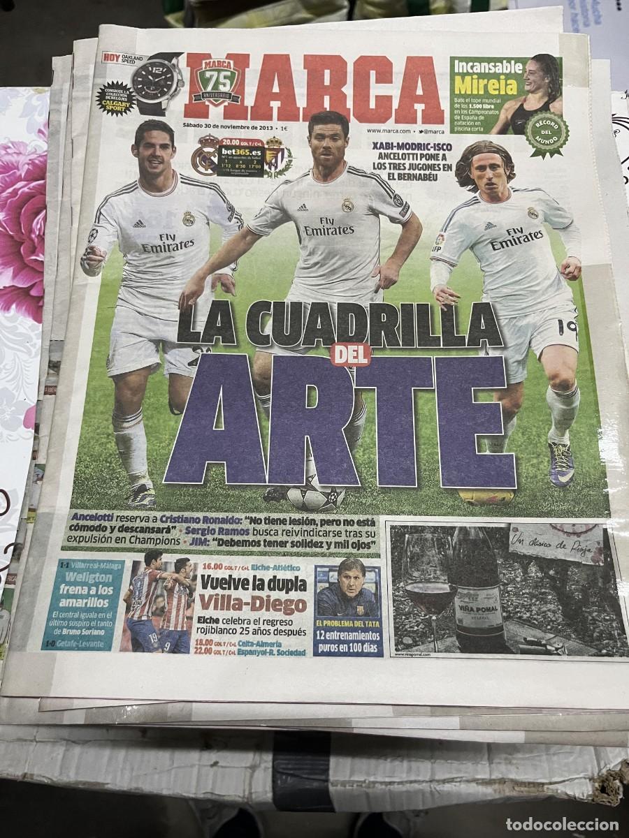 Coleccionismo deportivo: MARCA (30-11-2013) MODRIC ISCO XABI ALONSO HOY REAL MADRID VALLADOLID MIREIA BELMONTE