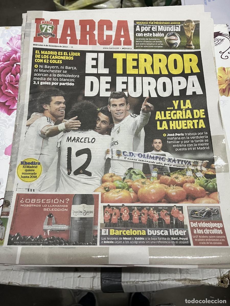 Coleccionismo deportivo: MARCA (4-12-2013) GT ACADEMY OLIMPIC XATIVA REAL MADRID KHERIDA MARCELO BALE JOSE PERIS