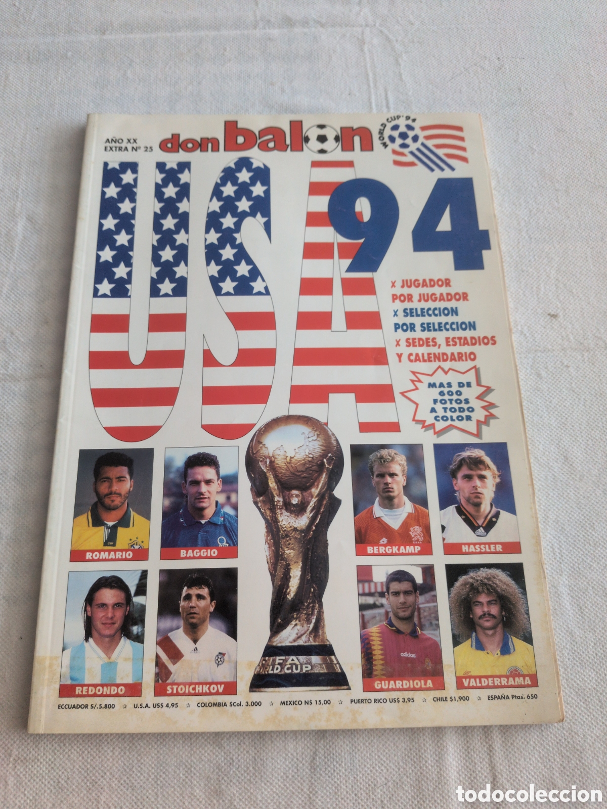 Colecionismo desportivo: DON BALON A&Ntilde;O XX EXTRA 25 USA 94 MUNDIAL WORLD CUP 94