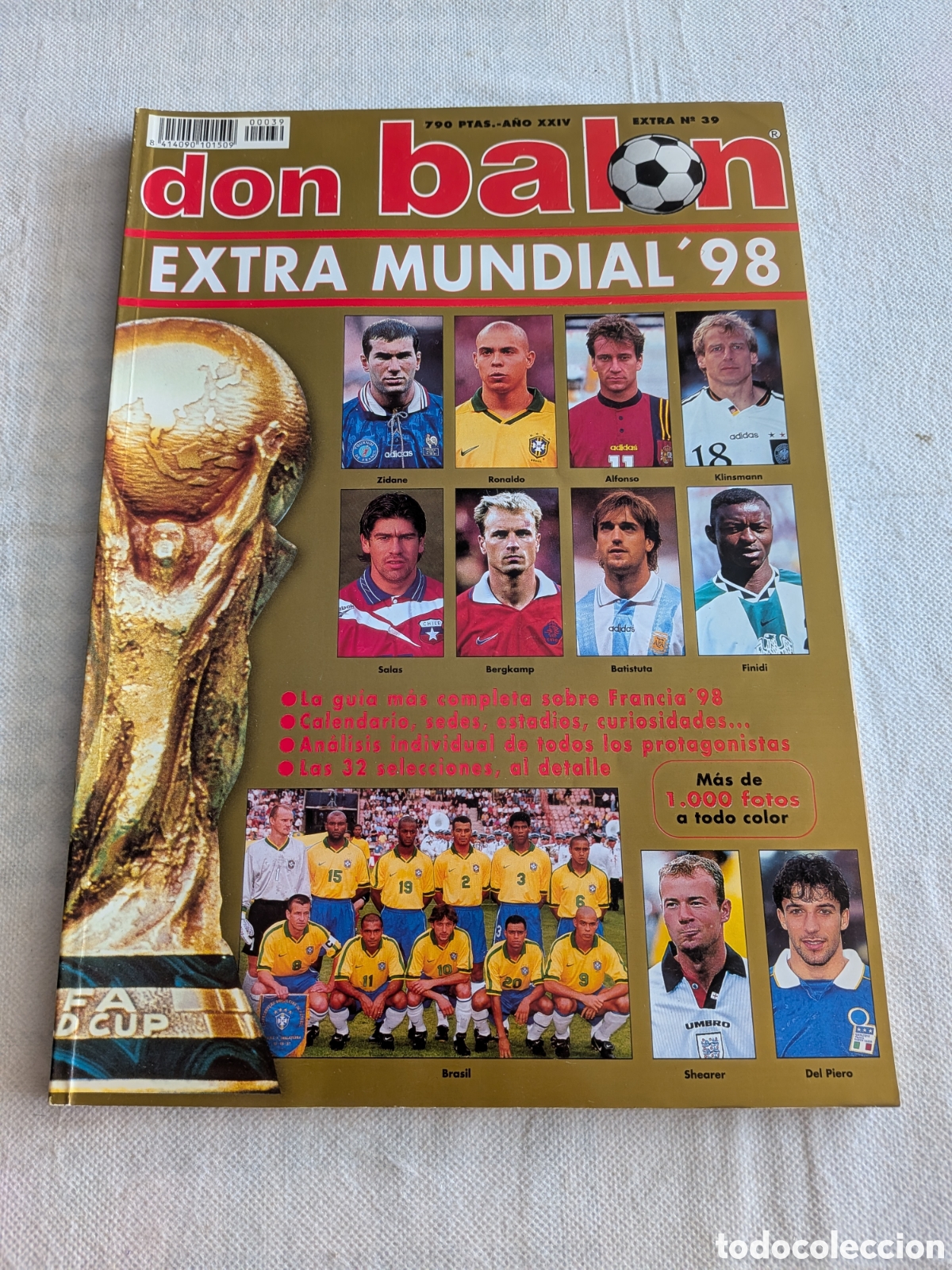 Colecionismo desportivo: Don bal&oacute;n extra n&uacute;mero 39 Mundial Francia 98 - World cup France 1998