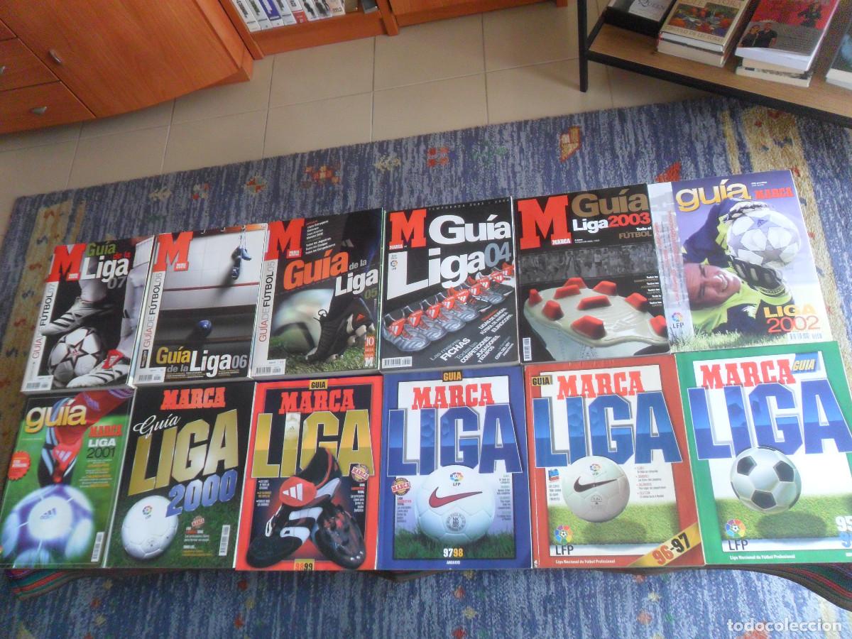 Coleccionismo deportivo: GU&Iacute;A LIGA MARCA 95 96, 96 97, 97 98, 98 99, 2000, 2001, 2002, 2003, 2004, 2005, 2006 Y 2007. BE.