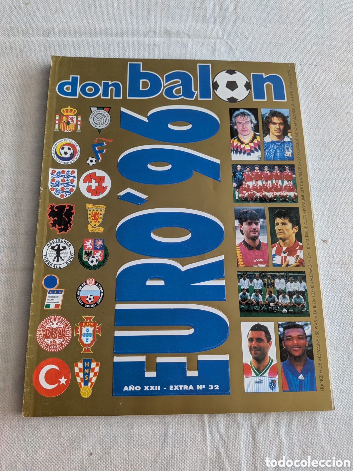 Colecionismo desportivo: EXTRA DON BALON EURO 96 REVISTA ESPECIAL GUIA EUROCOPA INGLATERRA 1996 UEFA FUTBOL