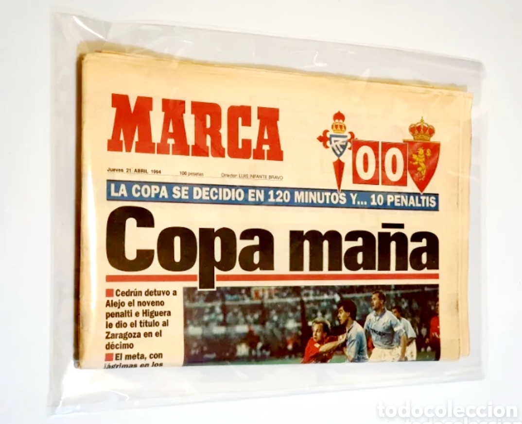 Coleccionismo deportivo: DIARIO MARCA COPA DEL REY 1994 REAL ZARAGOZA CAMPE&Oacute;N COPA MA&Ntilde;A
