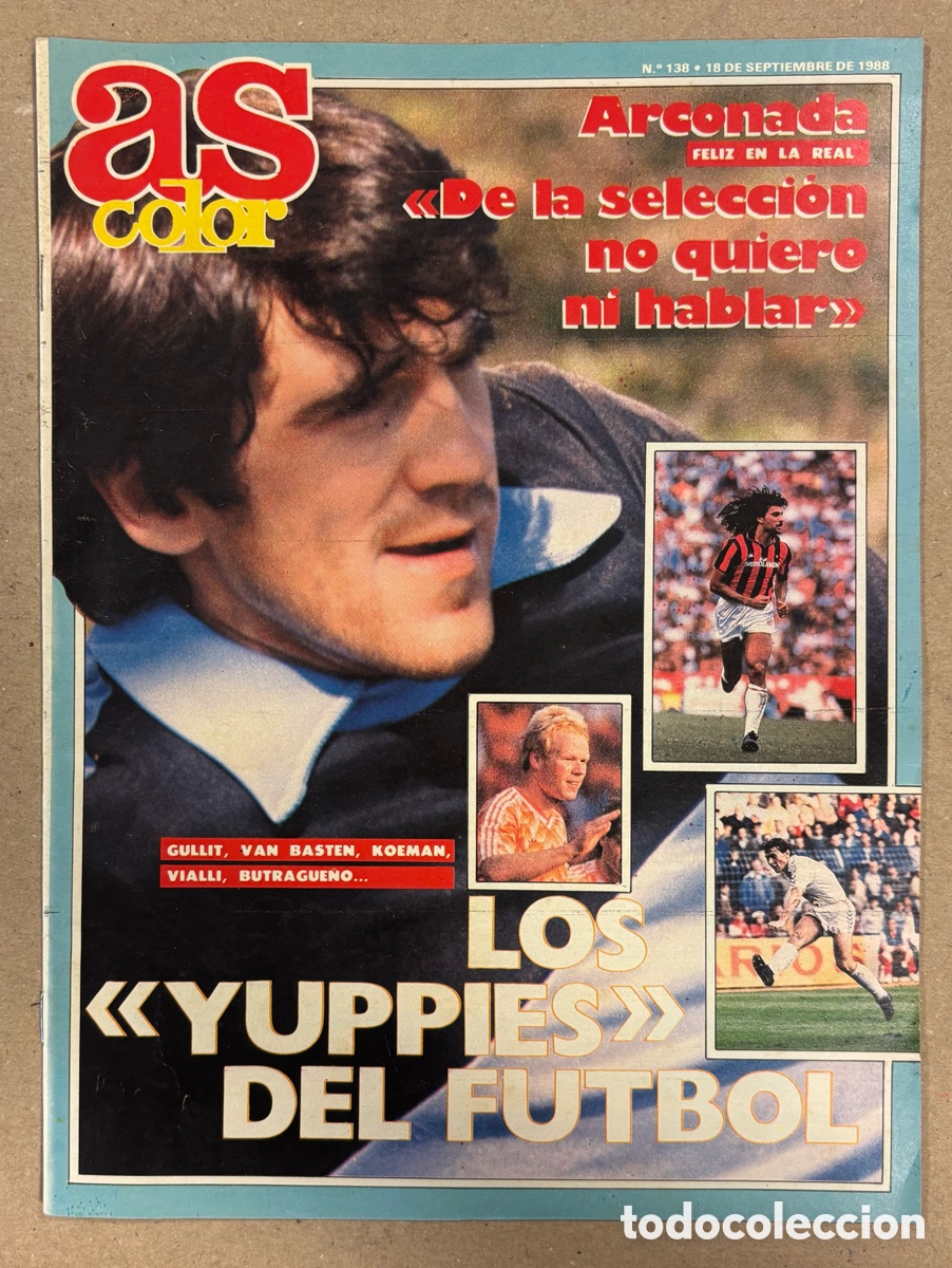 Coleccionismo deportivo: AS COLOR N&deg; 138 (1988). ARCONADA, LOS YUPPIES DEL F&Uacute;TBOL, POSTER KAREEM ABDUL JABBAR,&hellip;