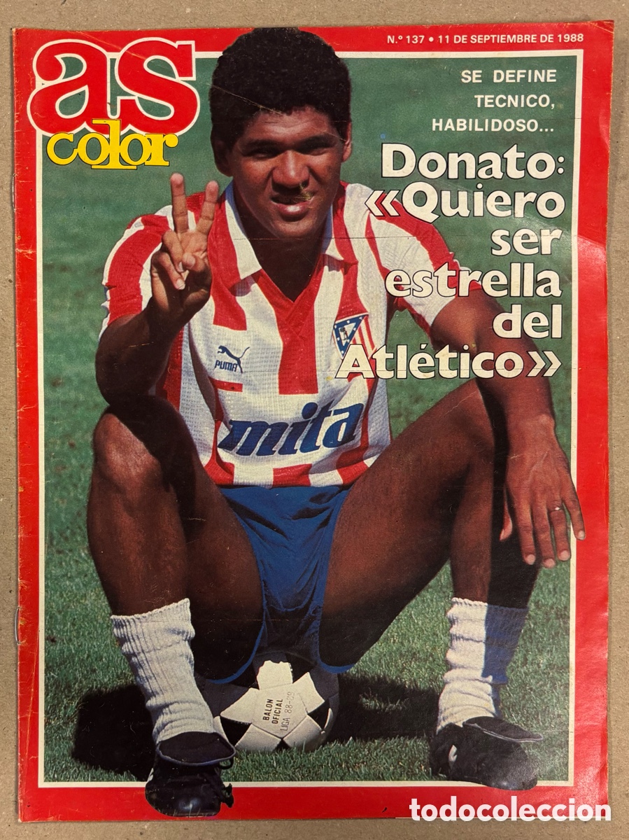 Coleccionismo deportivo: AS COLOR N&deg; 137 (1988). DONATO, ESTADIOS ITALIA &lsquo;90, ARANTXA S&Aacute;NCHEZ VICARIO, NBA,&hellip;