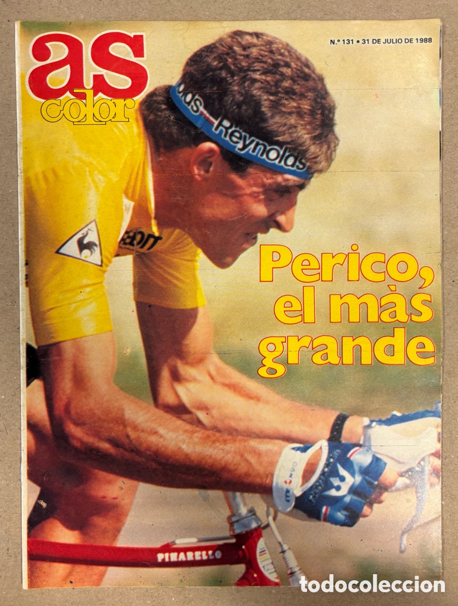 Coleccionismo deportivo: AS COLOR N&deg; 131 (1988). PERICO, EL M&Aacute;S GRANDE. ESPECIAL VICTORIA PEDRO DELGADO TOUR FRANCIA &lsquo;88