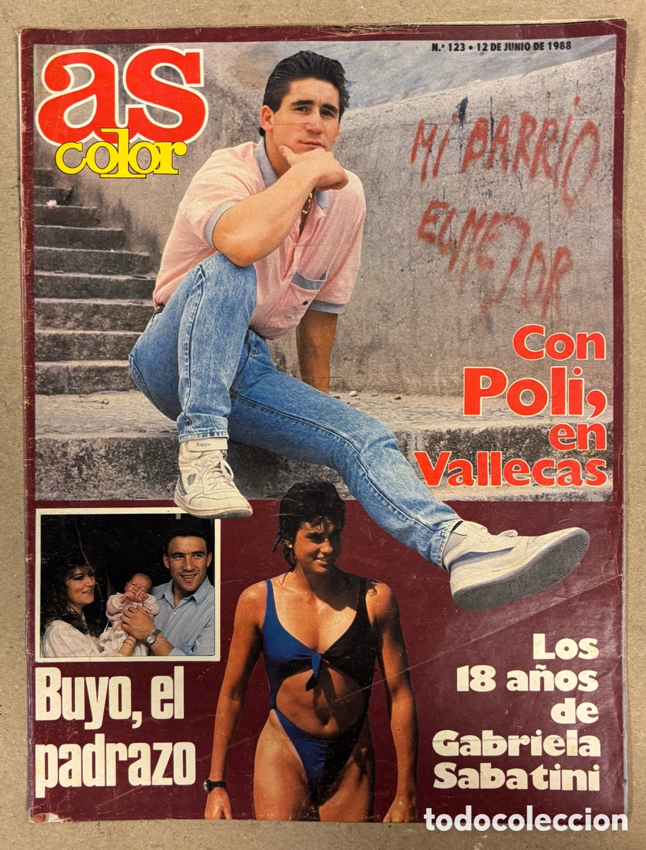 Coleccionismo deportivo: AS COLOR N&deg; 123 (1988). MICHAEL JORDAN, POLI D&Iacute;AZ, BUYO, SABATINI,&hellip;