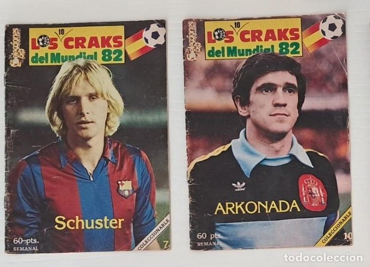 Coleccionismo deportivo: Lote 2 Revistas Los Cracks del Mundial 82 - Schuster y Arconada