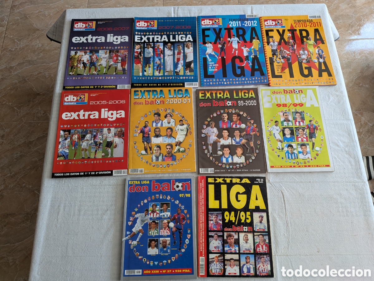 Colecionismo desportivo: LOTE DE 10 GUIAS DON BALON EXTRA LIGA. EN MUY BUEN ESTADO. ENTRE 1994 Y 2012