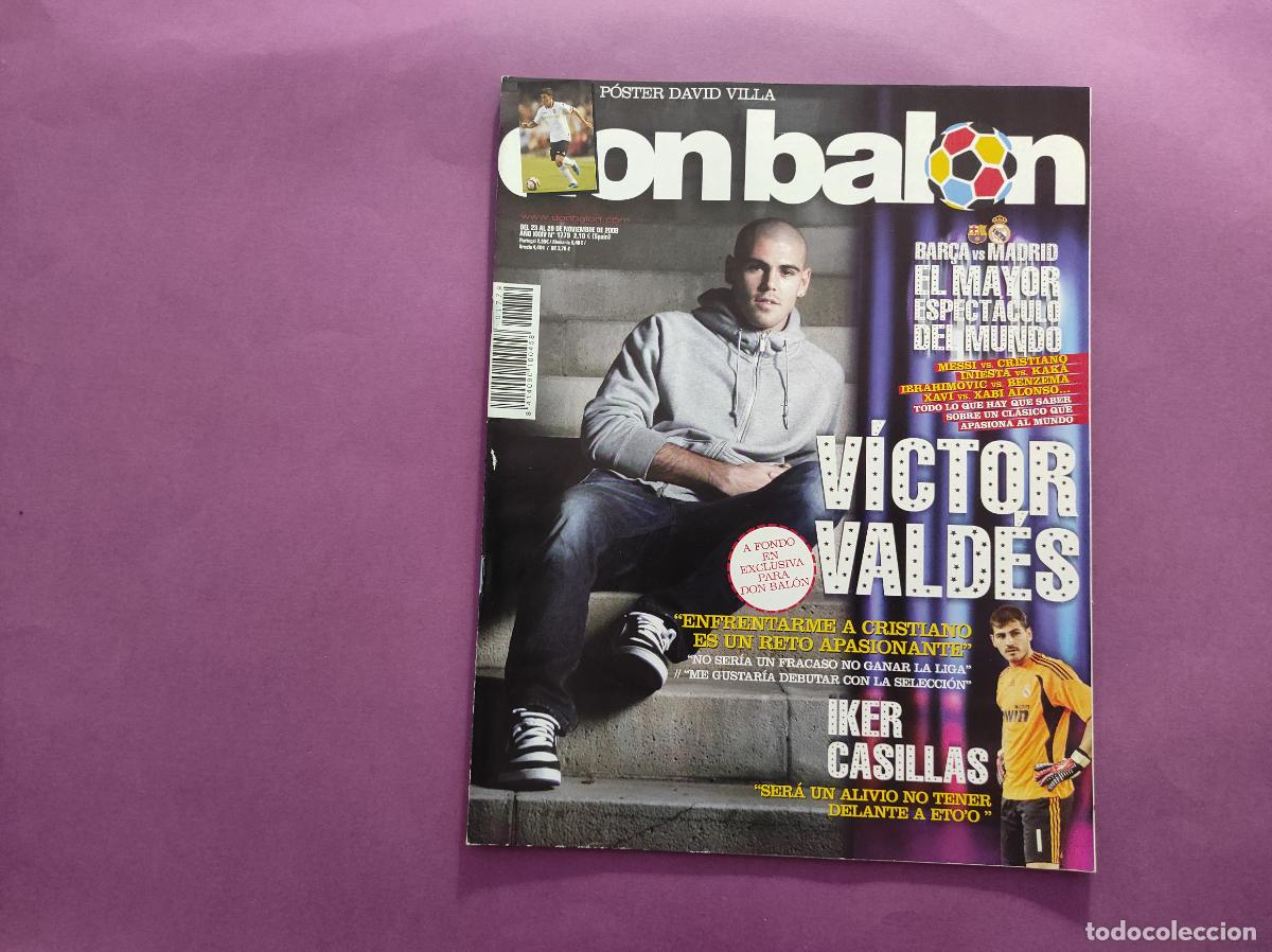 Coleccionismo deportivo: REVISTA DON BALON N&ordm; 1779 2009 POSTER VILLA VALENCIA 09/10 - VICTOR VALDES CASILLAS MADRID-BAR&Ccedil;A