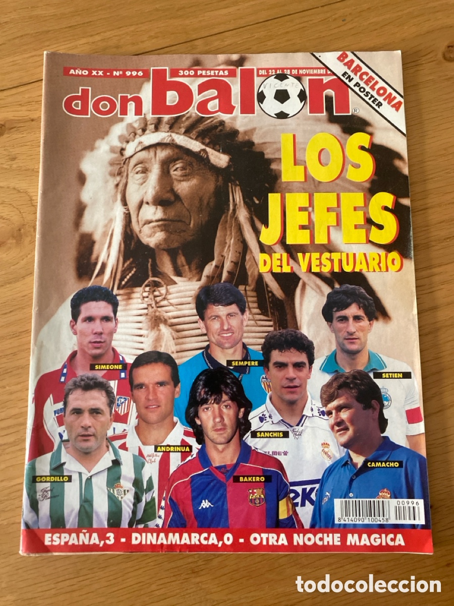 Coleccionismo deportivo: Don bal&oacute;n 996 - Poster Barcelona - Albacete - Athletic - Valencia - Loko - Espa&ntilde;a - Eurorivales
