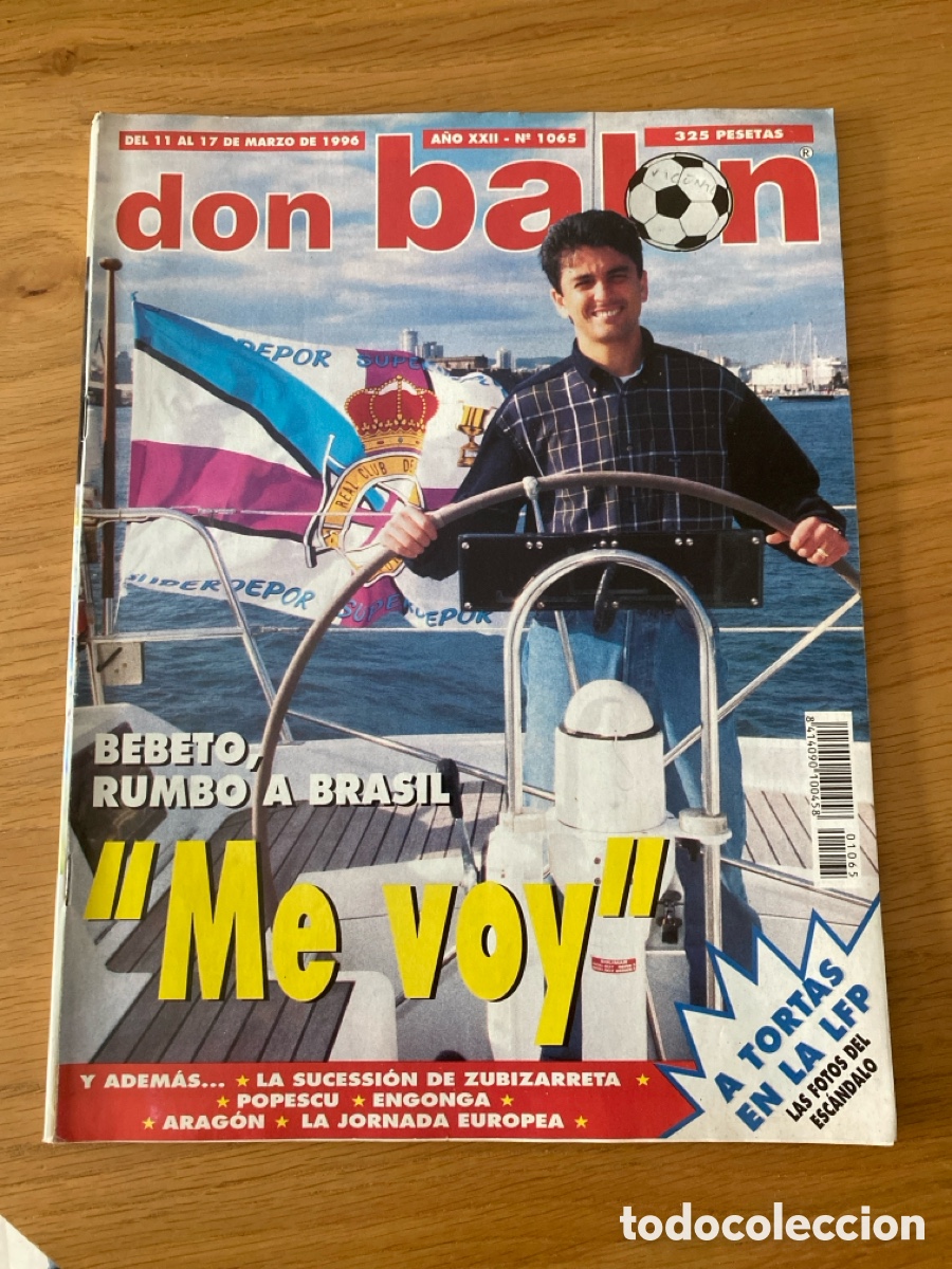 Coleccionismo deportivo: Don bal&oacute;n 1065 - Poster Valladolid - Porteros - Deportivo - Bar&ccedil;a - Copas Europeas - Caneda y Gil