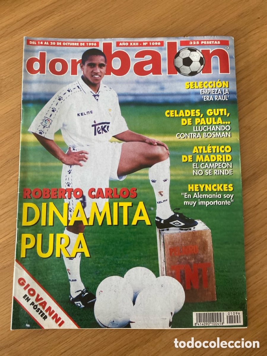 Coleccionismo deportivo: Don bal&oacute;n 1096 - Poster Barcelona - R. Carlos - Tenerife - Atl&eacute;tico - Espa&ntilde;a - Feyenoord - Lazio