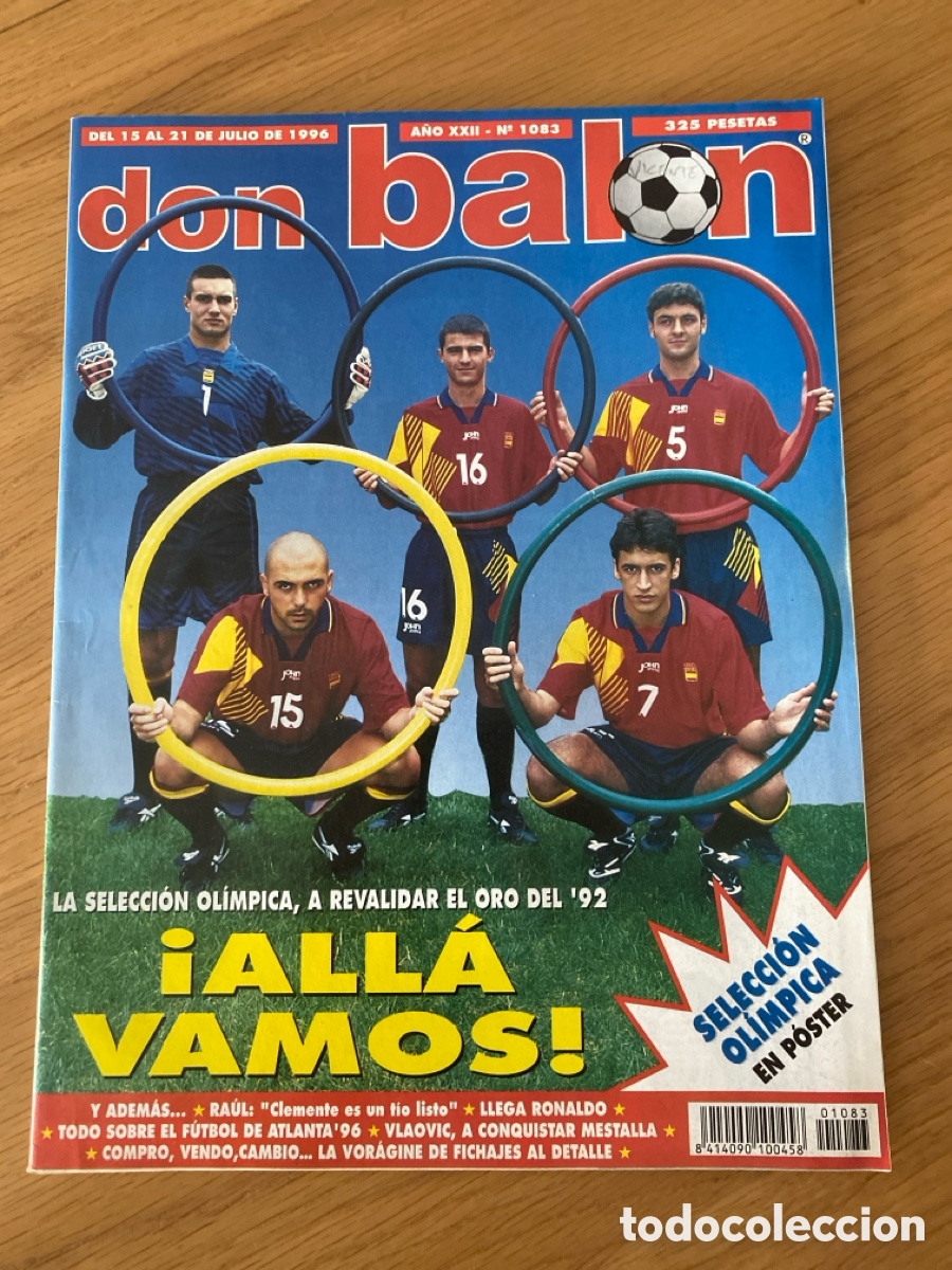 Coleccionismo deportivo: Don bal&oacute;n 1083 - Poster Espa&ntilde;a - Raul - Juegos Ol&iacute;mpicos - Giovanni - Vlaovic