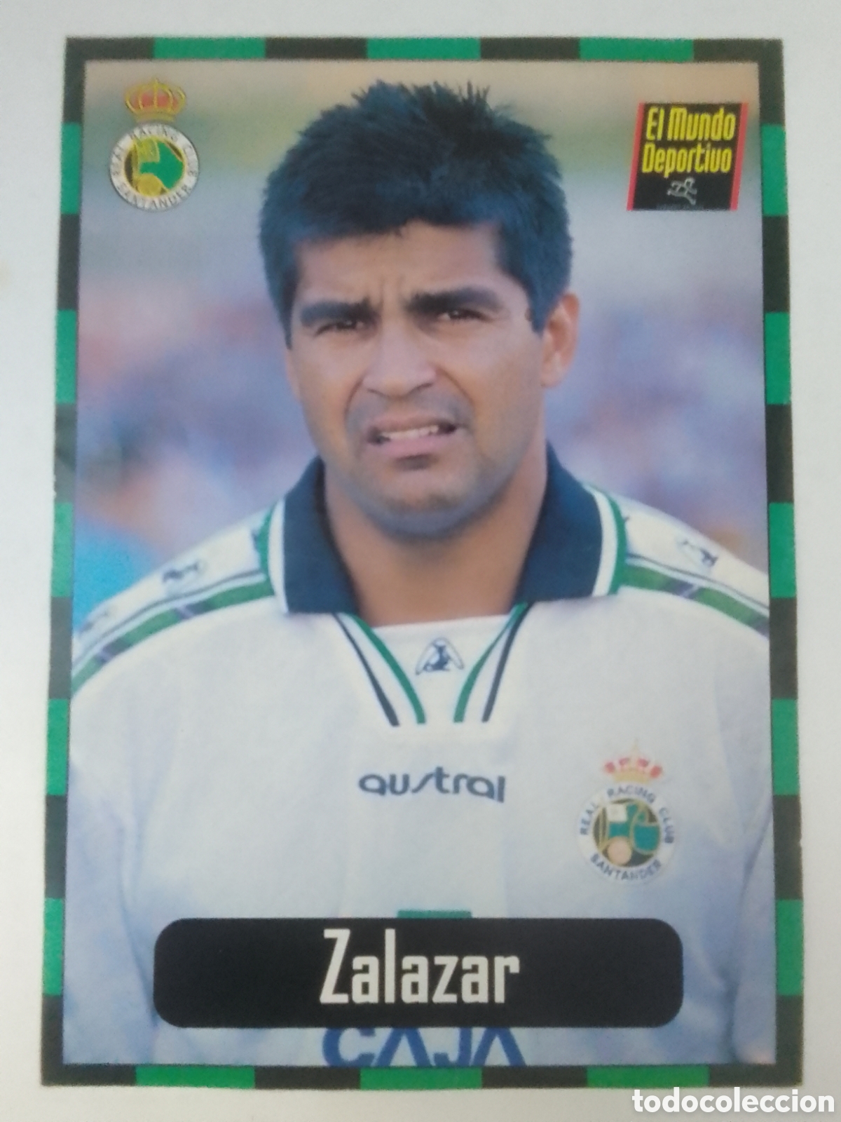 Colecionismo desportivo: Lamina El Mundo Deportivo Colecci&oacute;n Racing n&deg; 3 Zalazar.