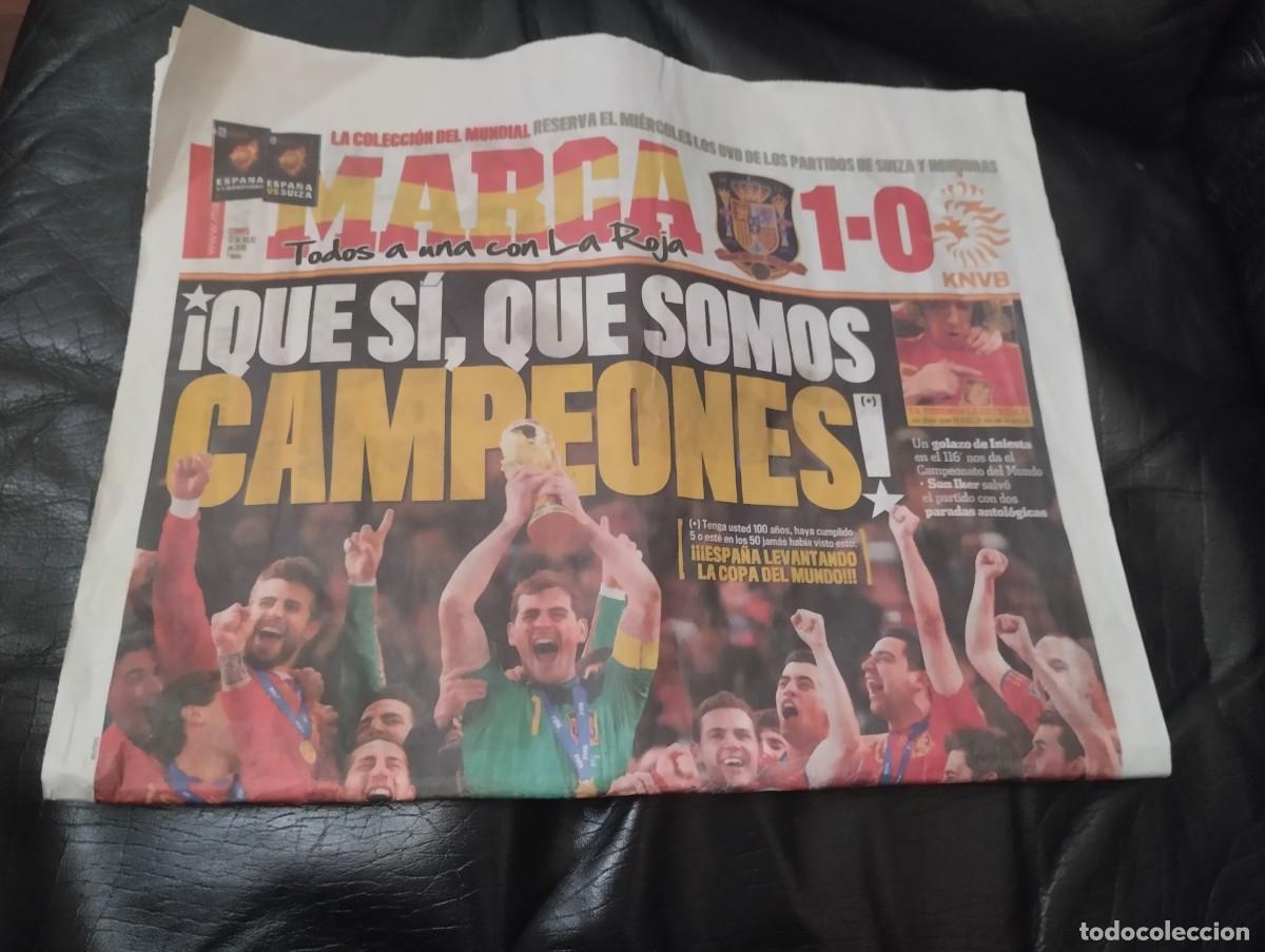 Coleccionismo deportivo: Marca 12 julio 2010 Espa&ntilde;a Campeona
