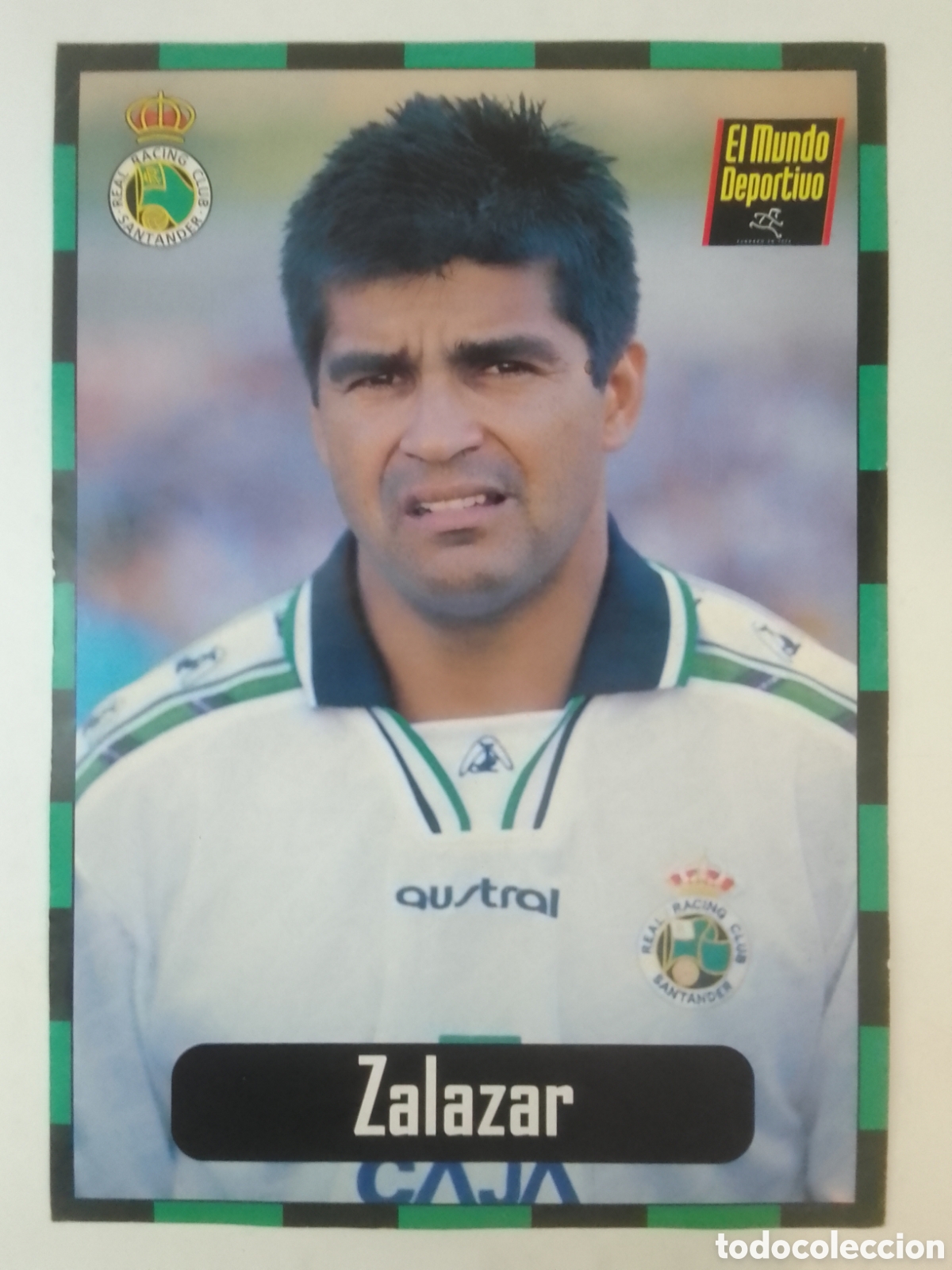 Coleccionismo deportivo: Lamina El Mundo Deportivo Colecci&oacute;n Racing n&deg; 3 Zalazar.