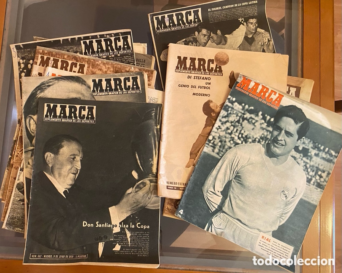 Coleccionismo deportivo: Lote de peri&oacute;dicos antiguos e hist&oacute;ricos.