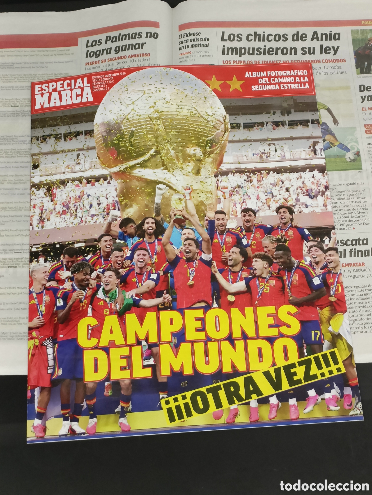 Coleccionismo deportivo: Peri&oacute;dico MARCA suplemento especial Espa&ntilde;a Campeona del mundo 2026