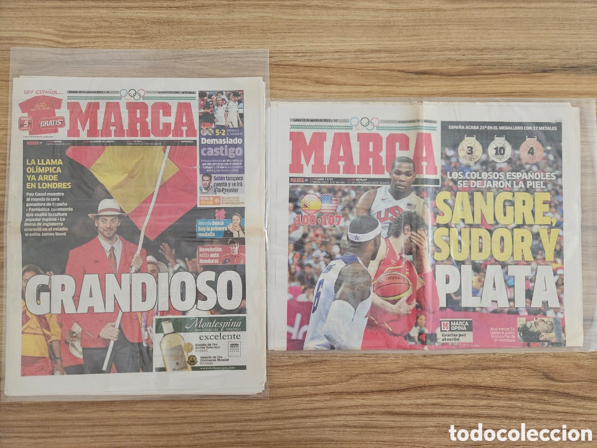Coleccionismo deportivo: Peri&oacute;dicos Marca Juegos Ol&iacute;mpicos 2012