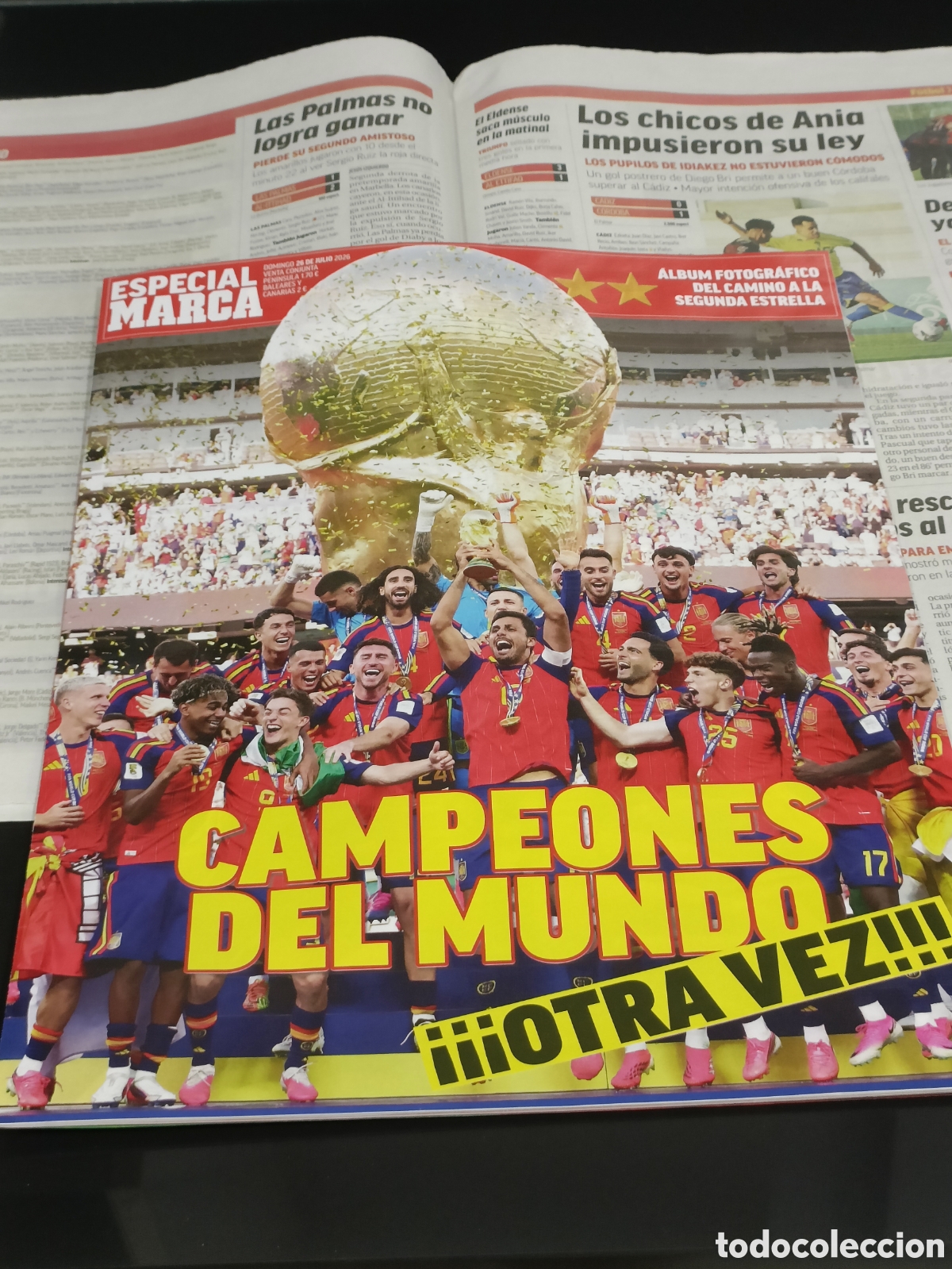 Coleccionismo deportivo: Peri&oacute;dico Marca suplemento especial Espa&ntilde;a Campeona del mundo 26 Julio 2026