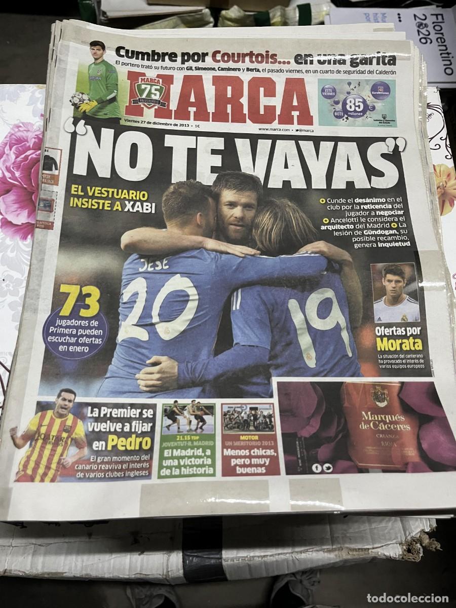 Sammelleidenschaft Sport: MARCA (27-12-2013) COURTOIS XABI ALONSO REAL MADRID MORATA PEDRO