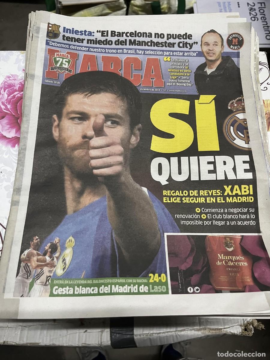 Sammelleidenschaft Sport: MARCA (28-12-2013) XABI ALONSO ANDRES INIESTA GESTA BALONCESTO 24-0 REAL MADRID