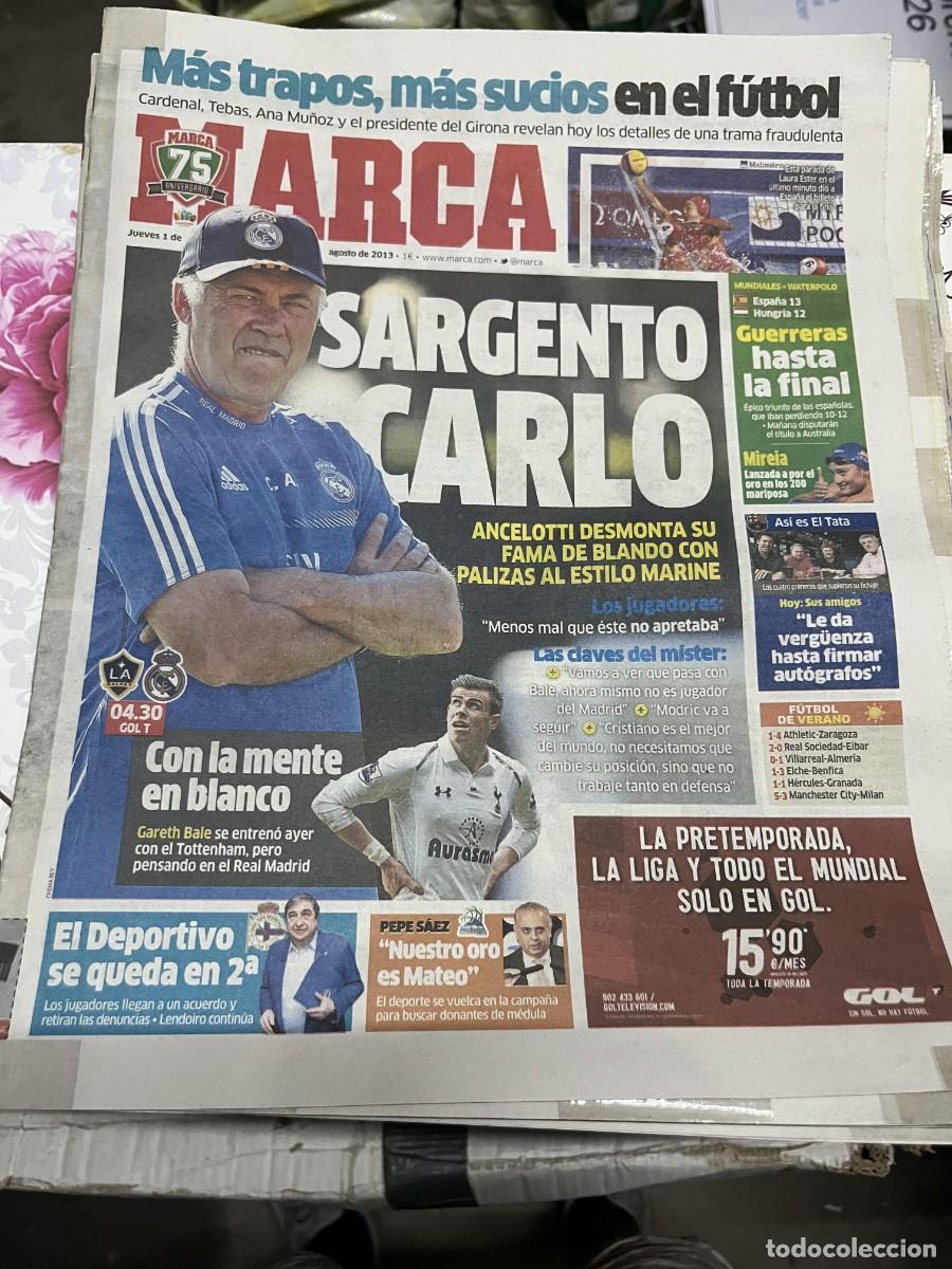 Sammelleidenschaft Sport: MARCA (1-8-2013) HOY LOS ANGELES GALAXY REAL MADRID BALE ANCELOTTI PEPE SAEZ