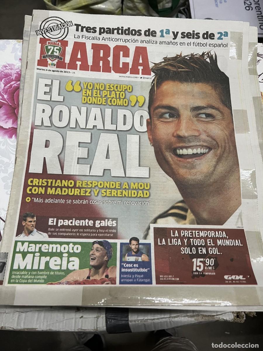 Coleccionismo deportivo: MARCA (6-8-2013) CRISTIANO RONALDO MOURINHO REAL MADRID GARETH BALE MIREIA BELMONTE