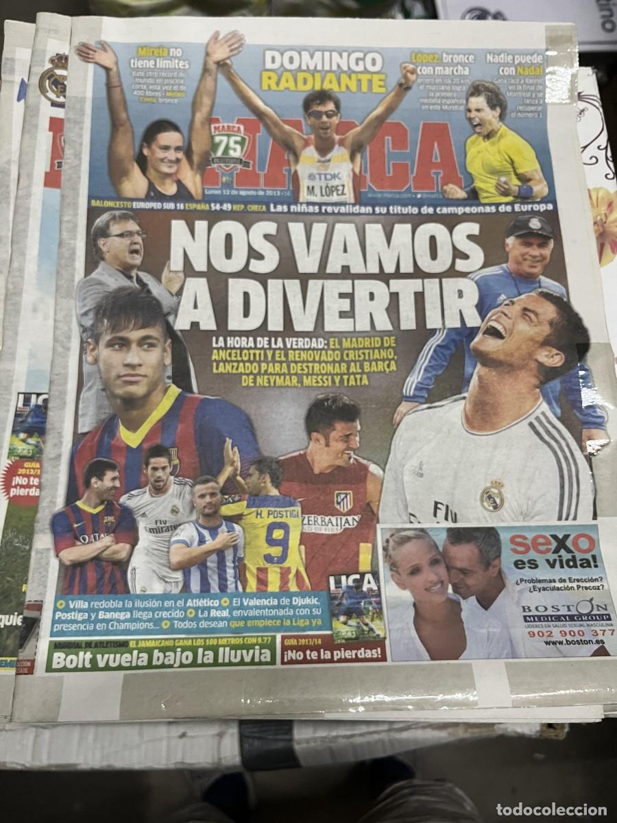 Coleccionismo deportivo: MARCA (12-8-2013) MEDALLA MIREIA BELMONTE LOPEZ RAFAEL NADAL NEYMAR CRISTIANO RONALDO