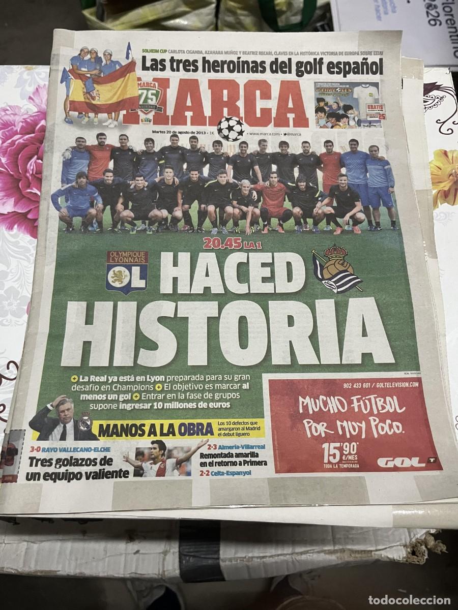 Coleccionismo deportivo: MARCA (20-8-2013) GOLF SOLHEIM CUP CARLOTA CIGANDA AZAHARA MU&Ntilde;OZ BEATRIZ RECARL LYON REAL SOCIEDAD