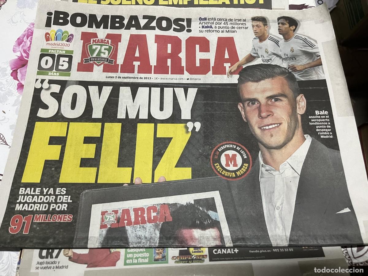 Coleccionismo deportivo: MARCA (2-9-2013) REAL SOCIEDAD 1-2 ATLETICO MADRID JORNADA LIGA REAL MADRID 3-1 ATHLETIC BILBAO BALE