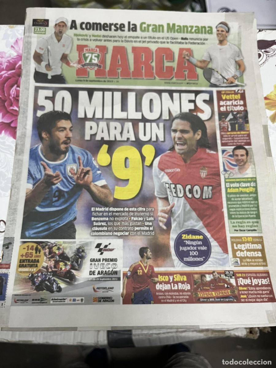 Coleccionismo deportivo: MARCA (9-9-2013) ISCO SILVA ADAM PENGILLY VETTEL FORMULA 1 RAFAEL NADAL TENIS