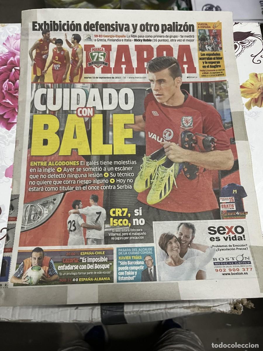 Coleccionismo deportivo: MARCA (10-9-2013) GARETH BALE BALONCESTO GEORGIA 59-83 ESPA&Ntilde;A GALES ISCO CRISTIANO RONALDO