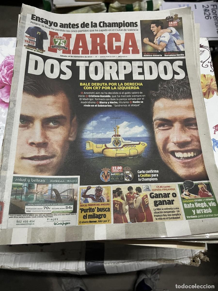 Coleccionismo deportivo: MARCA (14-9-2013) GARETH BALE CRISTIANO RONALDO VILLARREAL REAL MADRID JOAQUIM RODRIGUEZ PURITO