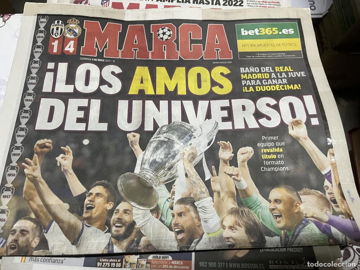 Coleccionismo deportivo: MARCA (4-6-2017) CAMPEON FINAL UEFA CHAMPIONS LEAGUE REAL MADRID 4-1 JUVENTUS LA UNDECIMA