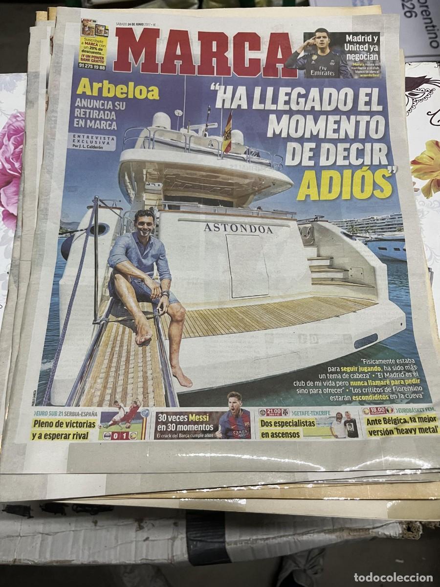 Coleccionismo deportivo: MARCA (24-6-2017) ENTREVISTA EXCLUSIVA ARBELOA MORATA REAL MADRID YATE ASTONDOA