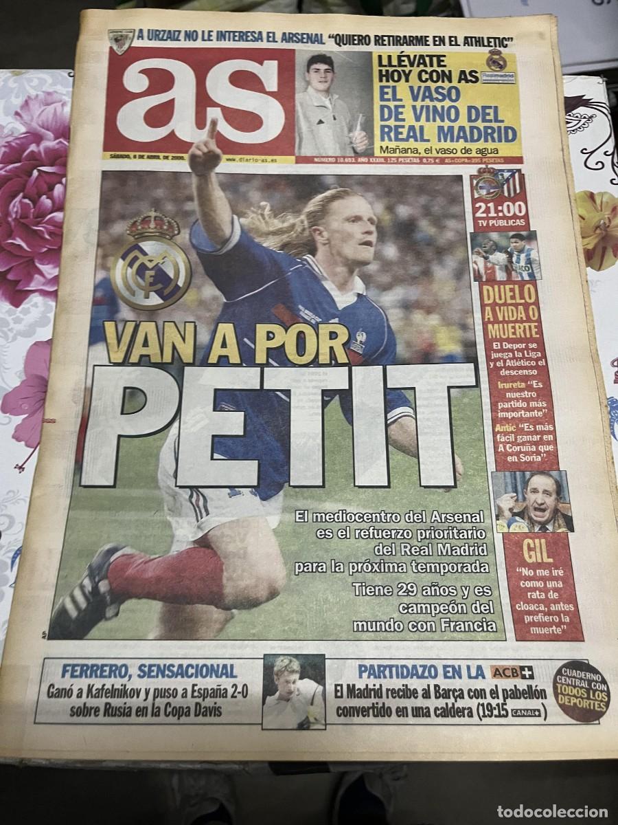 Coleccionismo deportivo: MARCA (8-4-2000) POSIBLE FICHAJE REAL MADIRD PETIT URZAIZ DEPORTIVO CORU&Ntilde;A ATLETICO JESUS GIL