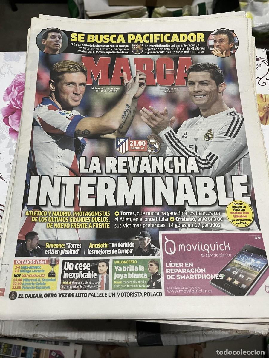 Coleccionismo deportivo: MARCA (7-1-2015) HOY REAL MADRID ATLETICO FERNANDO TORRES CRISTIANO RONALDO
