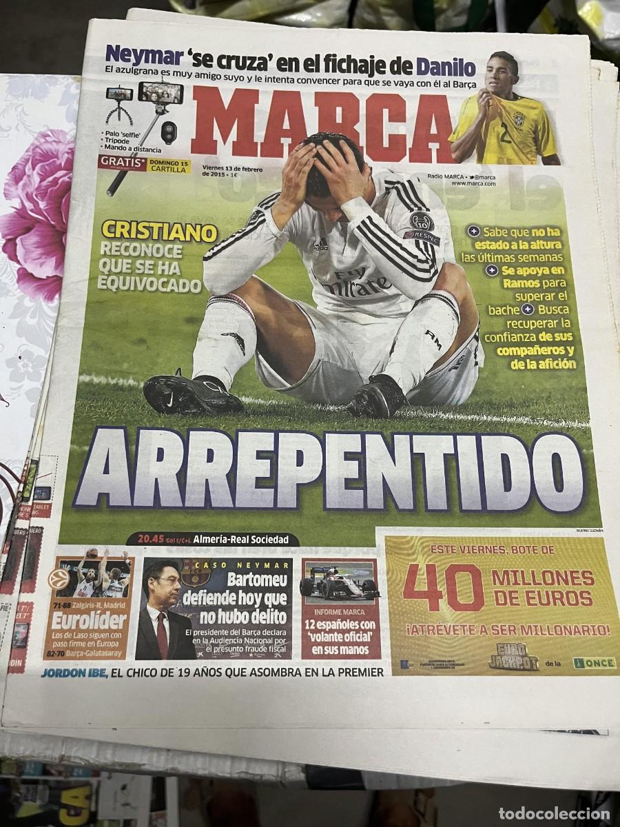 Coleccionismo deportivo: MARCA (13-2-2015) POSIBLE FICHAJE DANILO REAL MADRID CRISTIANO RONALDO CASO NEYMAR