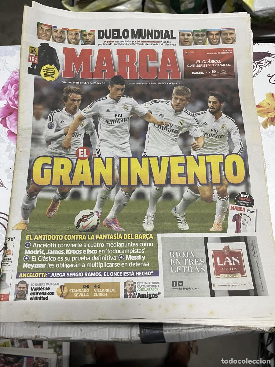 Coleccionismo deportivo: MARCA (24-10-2014) BARCELONA REAL MADRID EL CLASICO MODRIC JAMES RODRIGUEZ ISCO KROOS