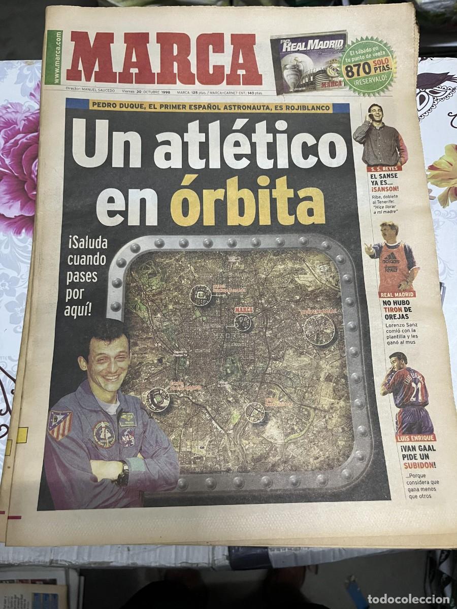 Coleccionismo deportivo: MARCA (30-10-1998) PEDRO DUQUE ATLETICO MADRID RIBE SANSE REAL MADRID LUIS ENRIQUE