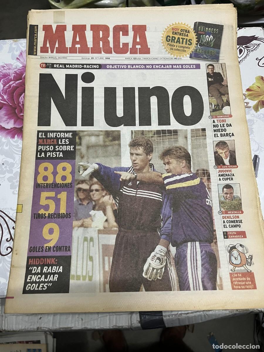 Coleccionismo deportivo: MARCA (25-10-1998) HOY REAL MADRID RACING SANTANDER HIDDINK DENILSON JUGOVIC