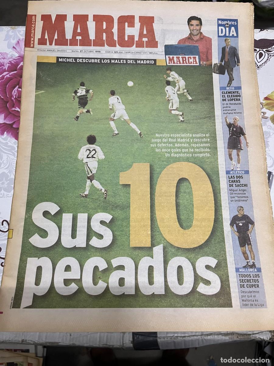 Coleccionismo deportivo: MARCA (27-10-1998) REAL MADRID MIJATOVIC REDONDO JAIME SACCHI ATLETICO CUPER MALLORCA ESNAIDER