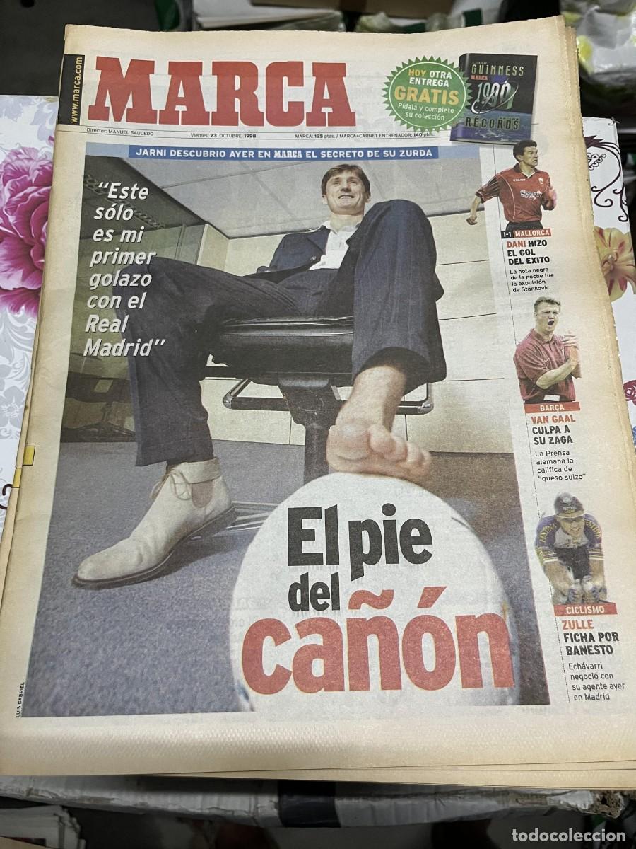 Coleccionismo deportivo: MARCA (23-10-1998) JARNI REAL MADRID GOLAZO VAN GAAL BARCELONA ZULLE CICLISMO FICHAJE BANESTO