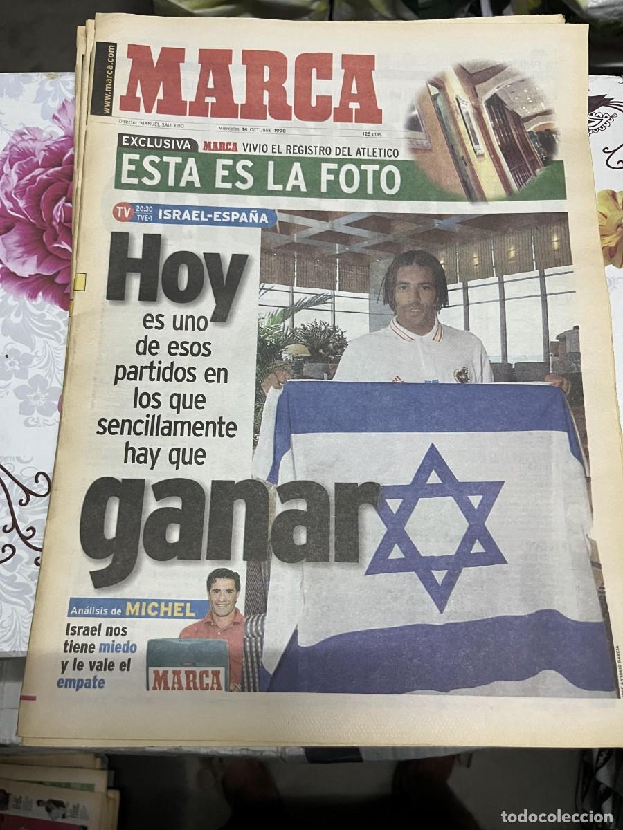 Coleccionismo deportivo: MARCA (14-10-1998) HOY ISRAEL ESPA&Ntilde;A SELECCION CAMACHO VAN GAAL MARBELLA ATLETICO MADRID BODIROGA