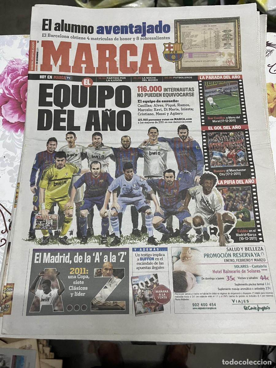 Coleccionismo deportivo: MARCA (29-12-2011) EQUIPO GOL PARADA DEL A&Ntilde;O FUTBOL REAL MADRID DE LA A A LA Z