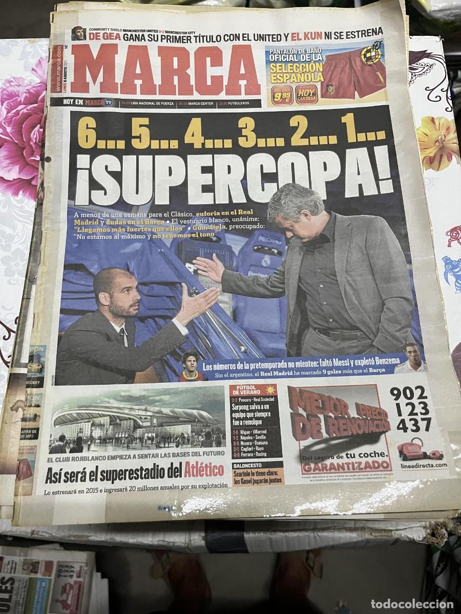 Coleccionismo deportivo: MARCA (8-8-2011) DE GEA SUPERCOPA ESPA&Ntilde;A PEP GUARDIOLA MOURINHO NUEVO ESTADIO ATLETICO MADRID