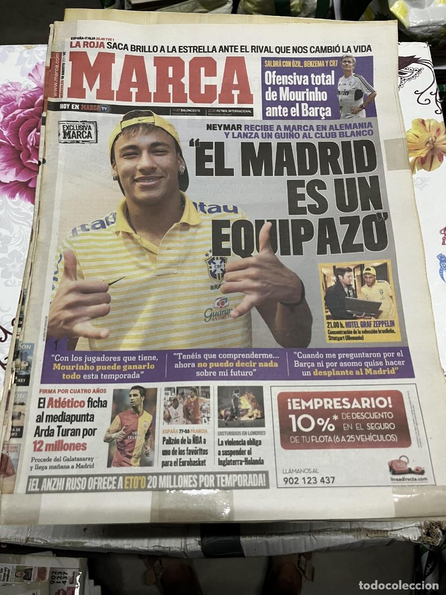 Coleccionismo deportivo: MARCA (10-8-2011) NEYMAR REAL MADRID FICHAJE ARDA TURAN ATLETICO MADRID OZIL