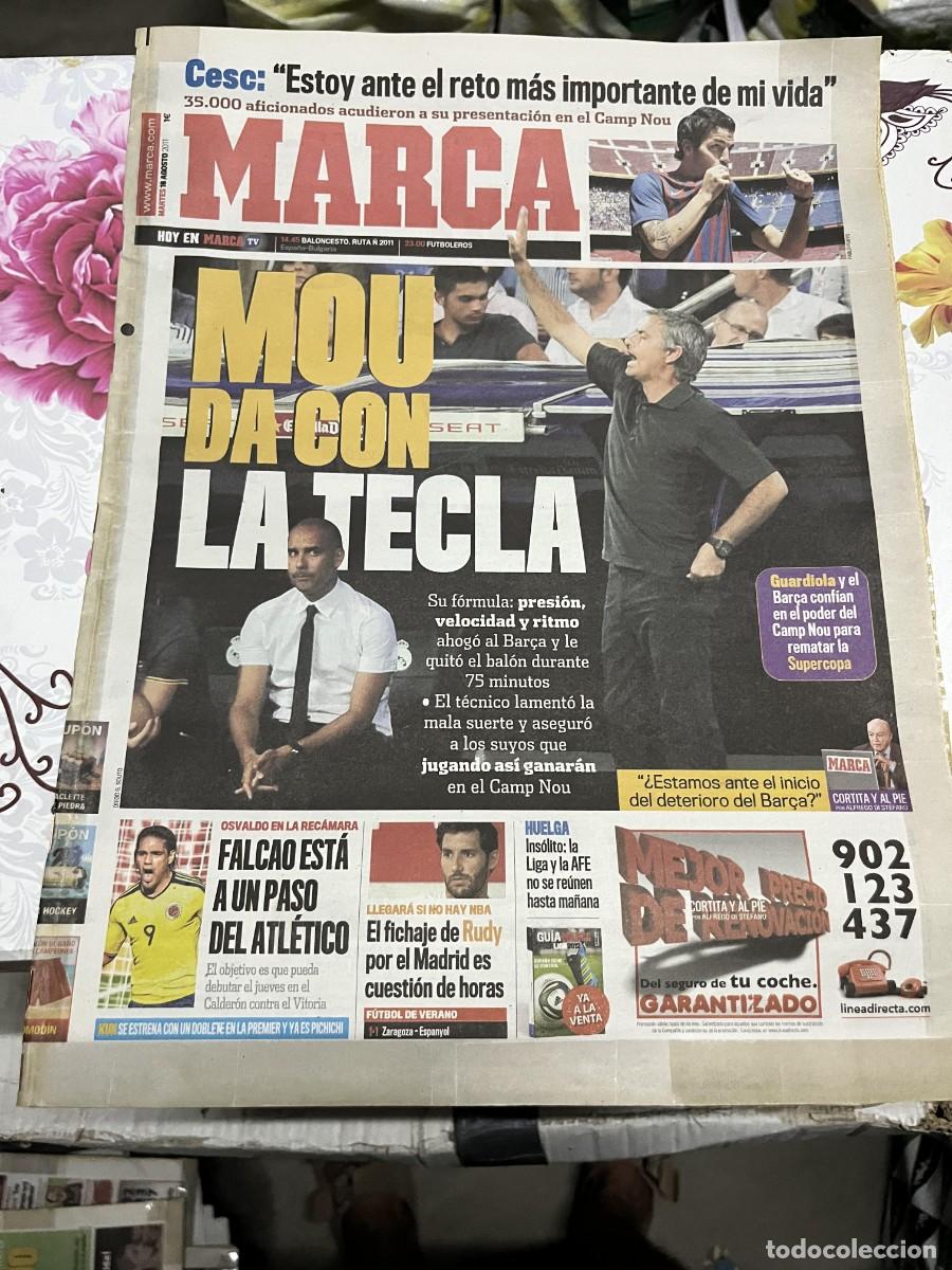 Coleccionismo deportivo: MARCA (16-8-2011) CESC FABREGAS MOURINHO GUARDIOLA SUPERCOPA FALCAO RUDY FERNANDEZ